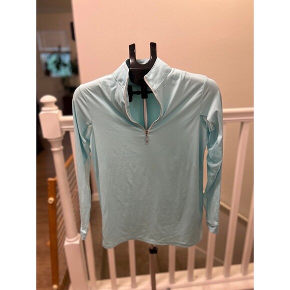 The Tailored Sportsman Icefil Long Sleeve 1/4 Zip Mesh Cutout Pullover Women’s M - Picture 2 of 10